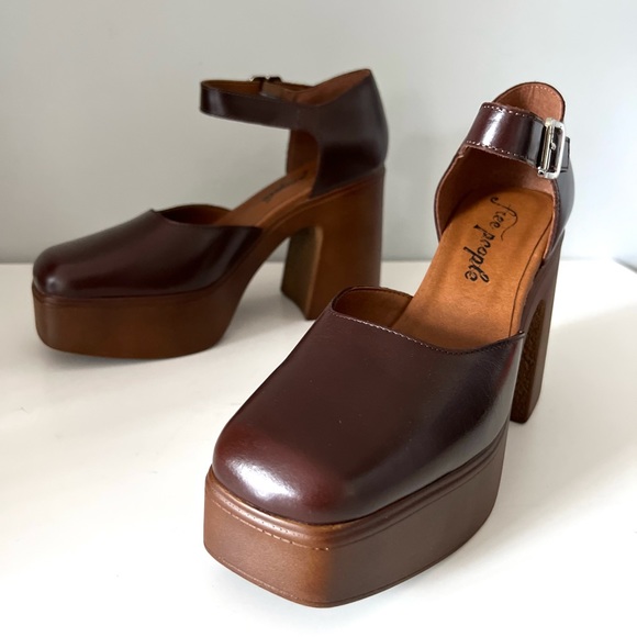 🆕FREE PEOPLE Gwen Platform Mary Janes-Size 8.5 - Picture 7 of 16